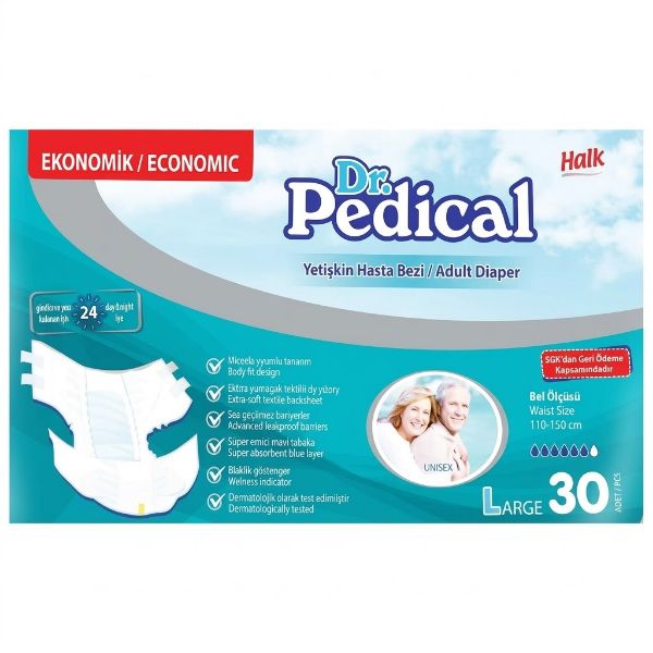 Dr. Pedical Yetişkin Hasta Bezi Large 30'lu
